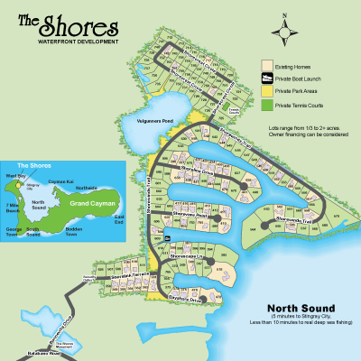 The Shores Plot Map